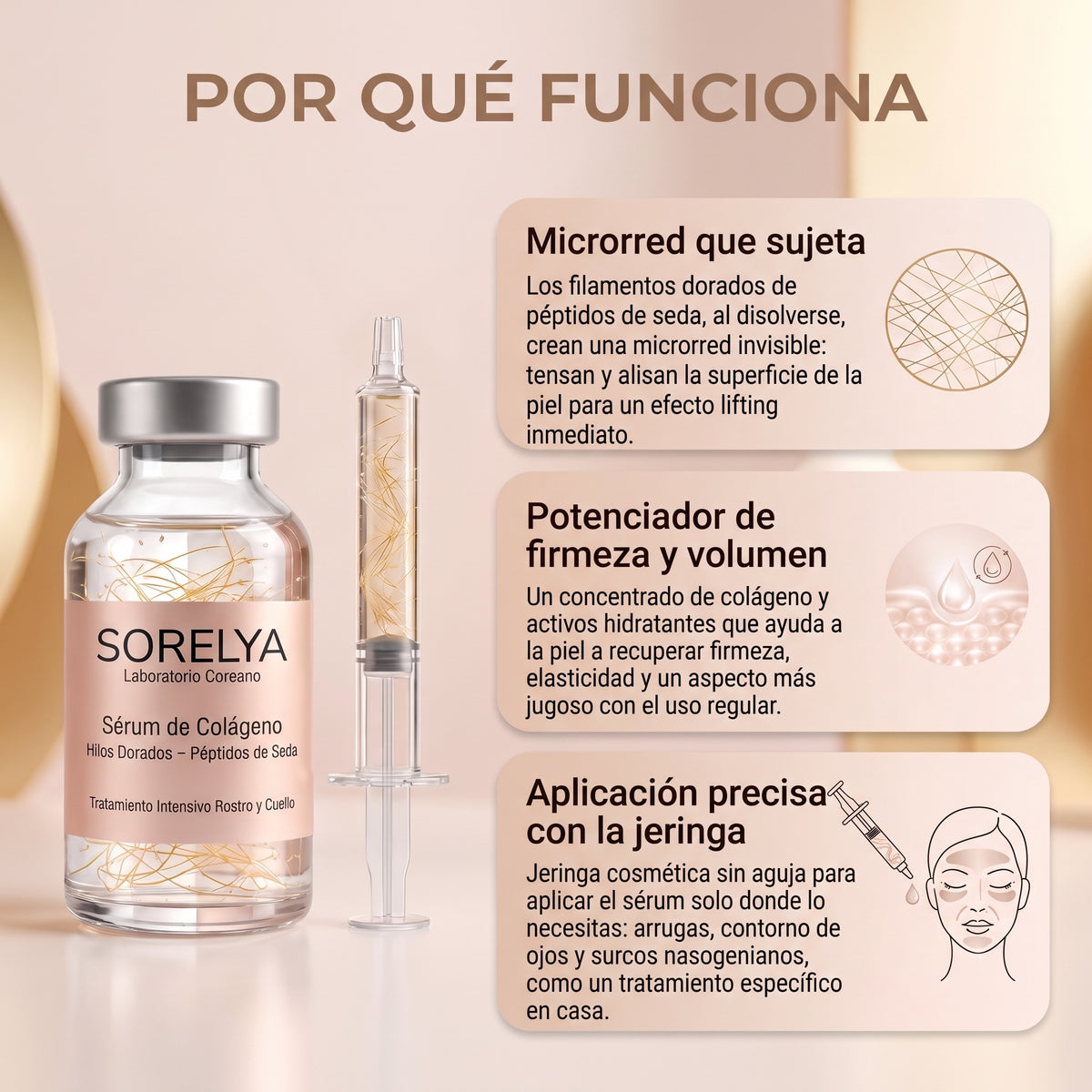 Sérum Coreano de Péptidos de Seda Sorelya™